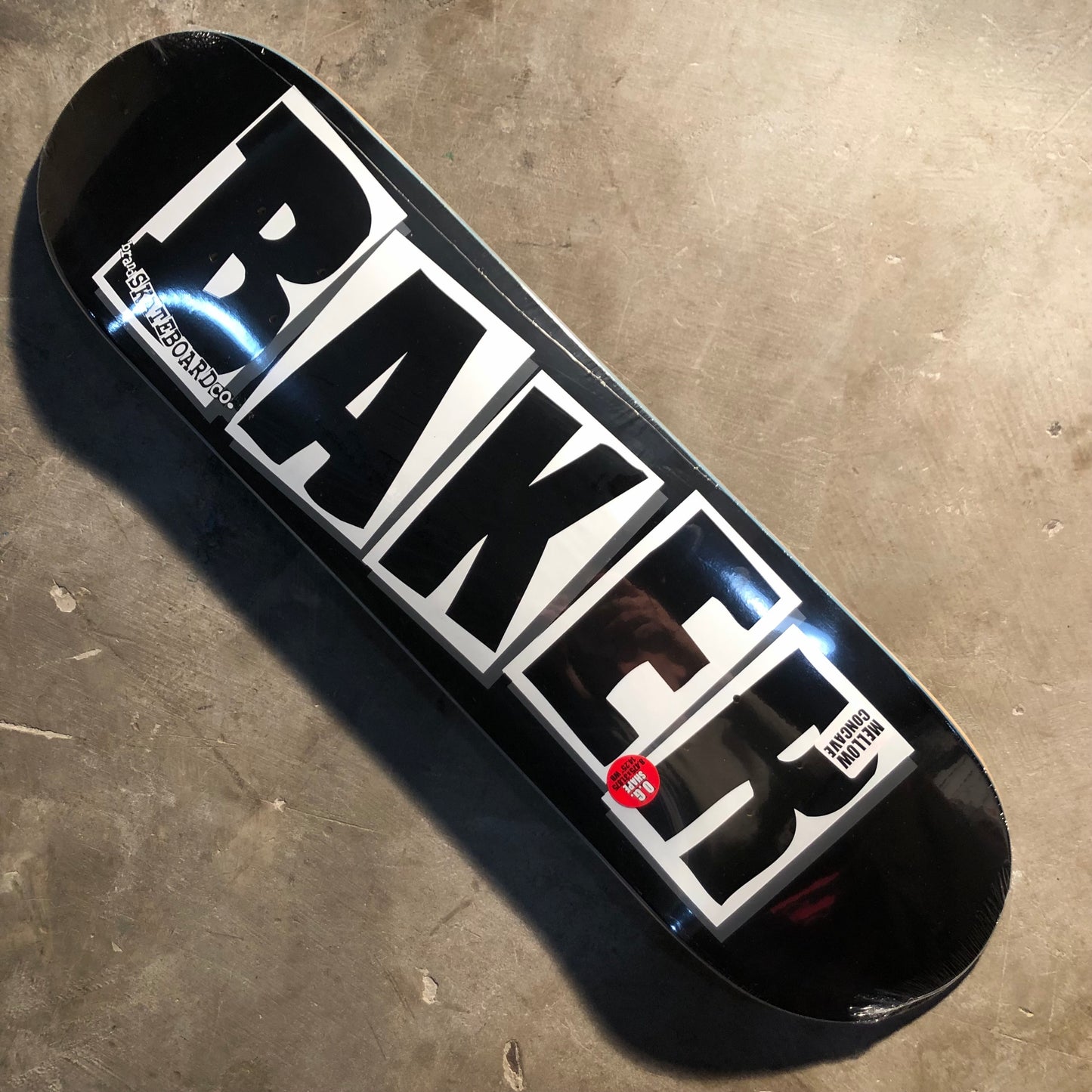 Baker Skateboards - Brand Logo Deck - Black / White 8.475"