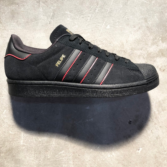 Adidas - Superstar ADV x Felipe Gustavo - Black / Red - Metallic Gold