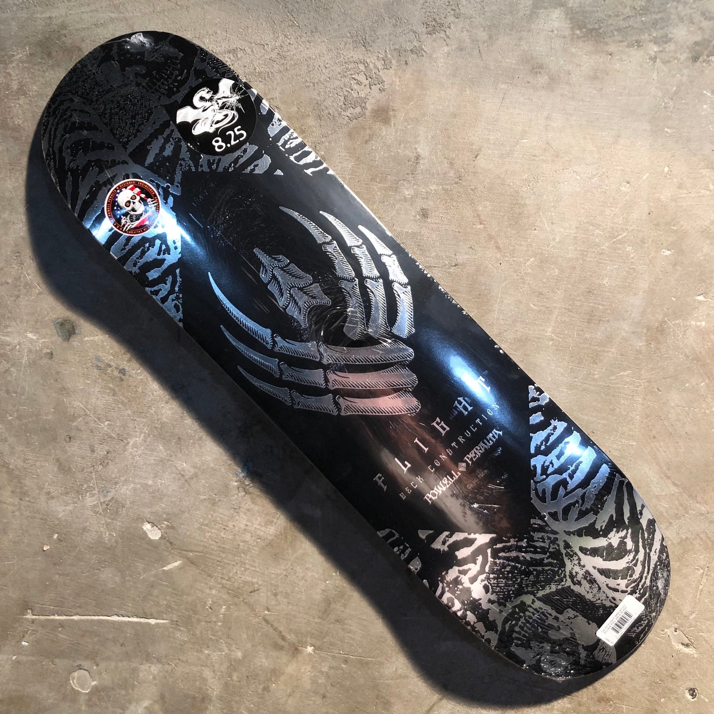 Powell Peralta - Skeleton Silver Foil Flight Deck - 8.25"