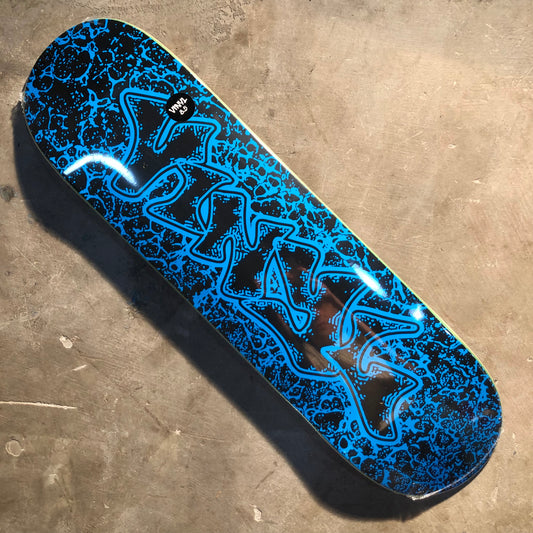 Vinyl Skateboards - Blue Splat Deck - 8.5"