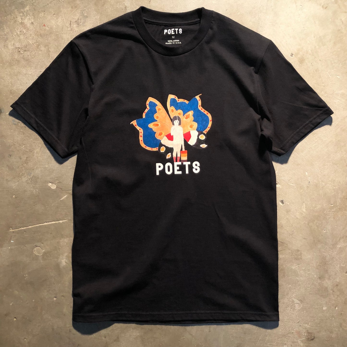 Poets - Butterfly Girl Tee - Black