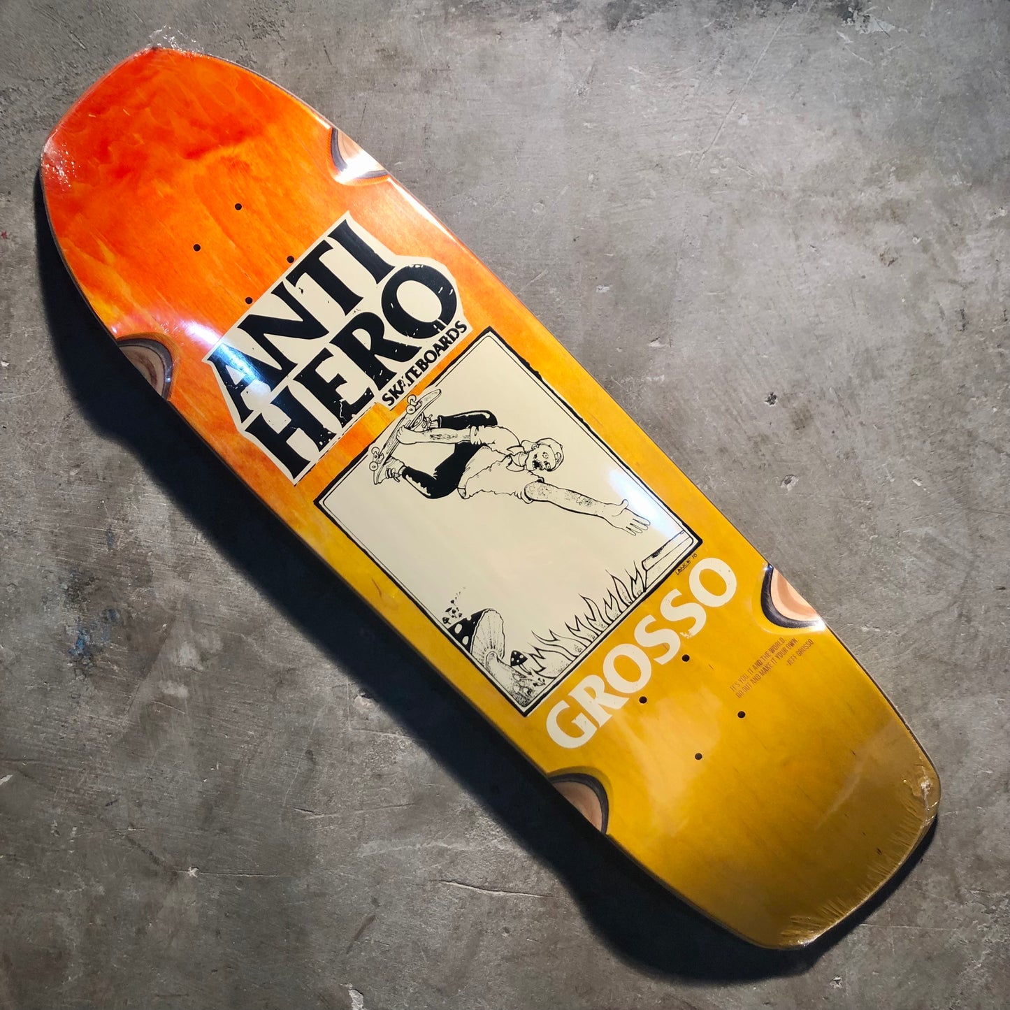 Anti-Hero - Jeff Grosso Skateshop Day '25 Handplant by Lance Mountain Deck - 9.25" Fade