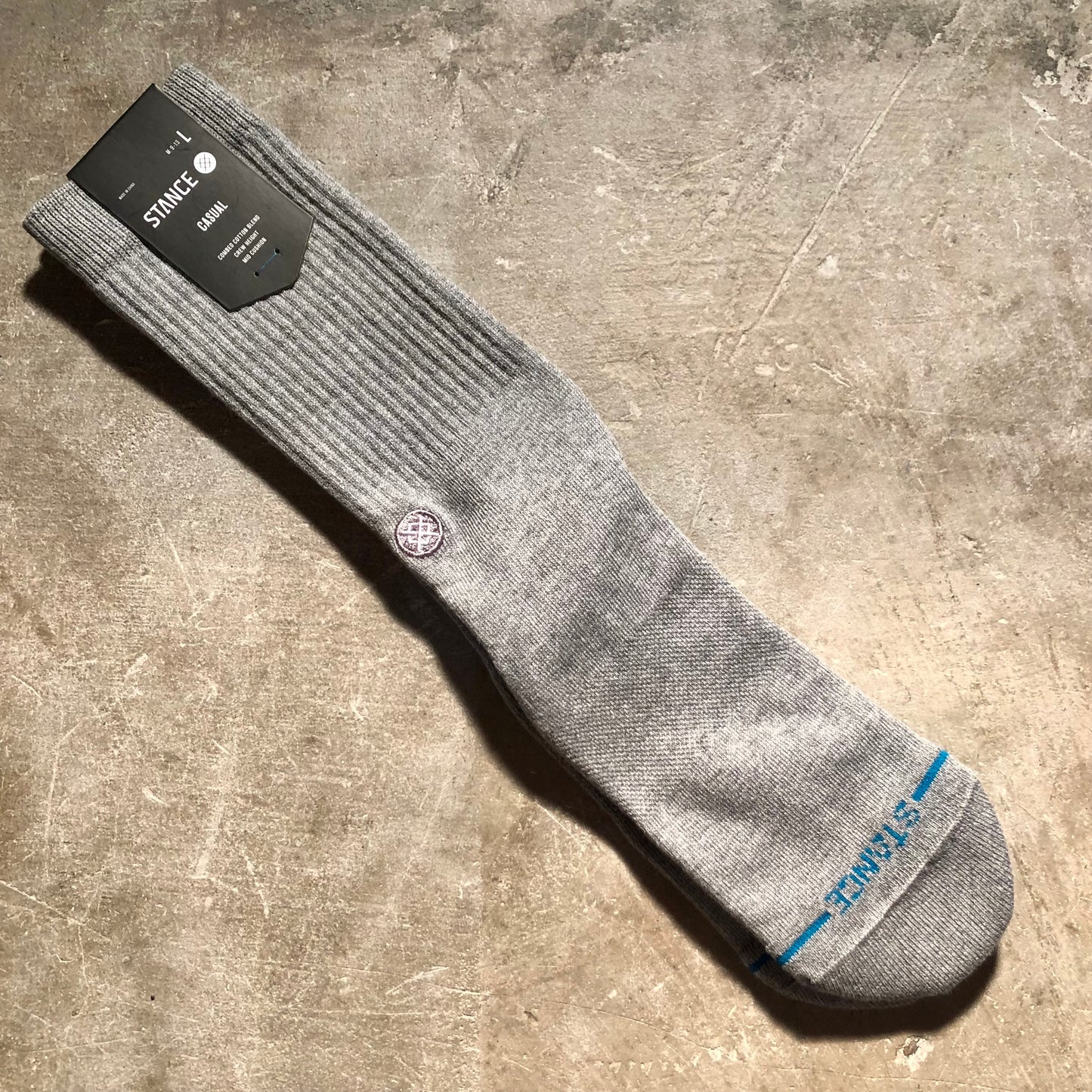 Stance Socks - Icon Crew Sock - Heather Grey