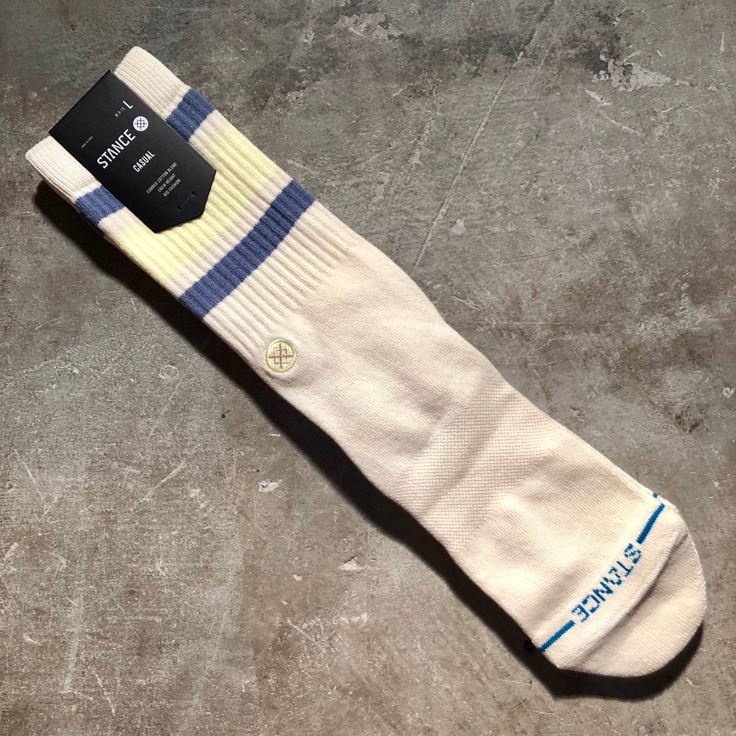 Stance Socks - Boyd St Crew Sock - Butter