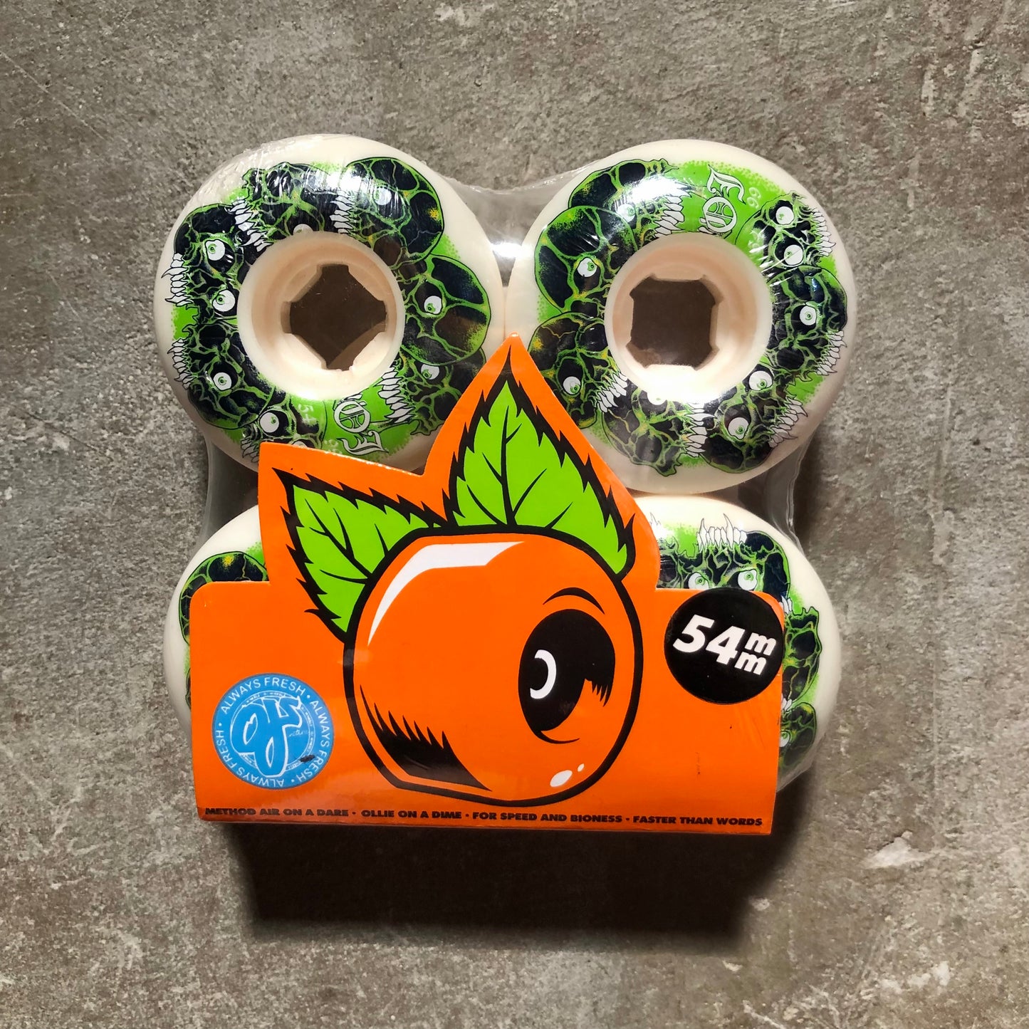 OJ Wheels - Grey Matter Juice Original White EZ Edge Wheels - 54mm 99a