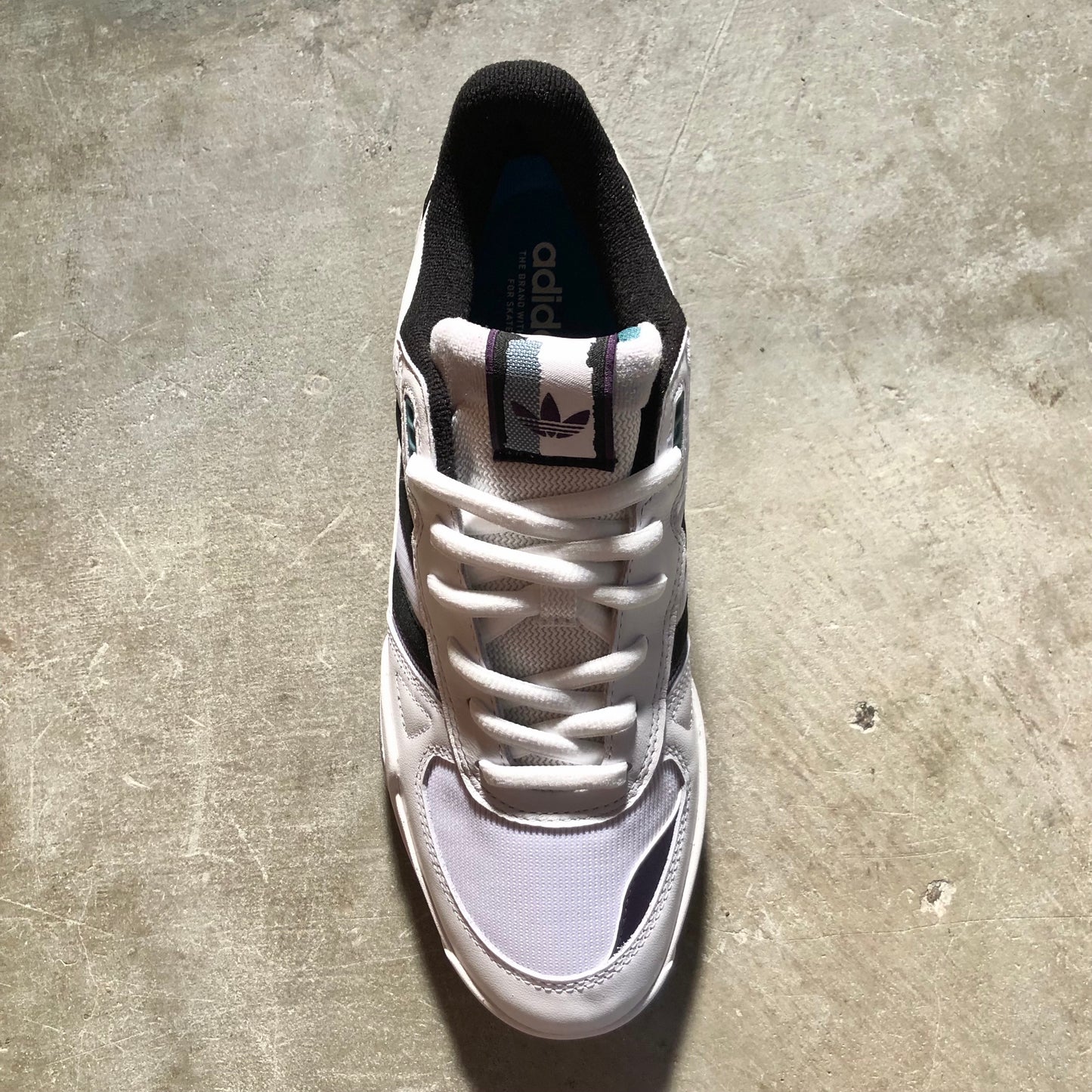 Adidas - Tekkari Cup Shoe - Cloud White / Core Black / Purple