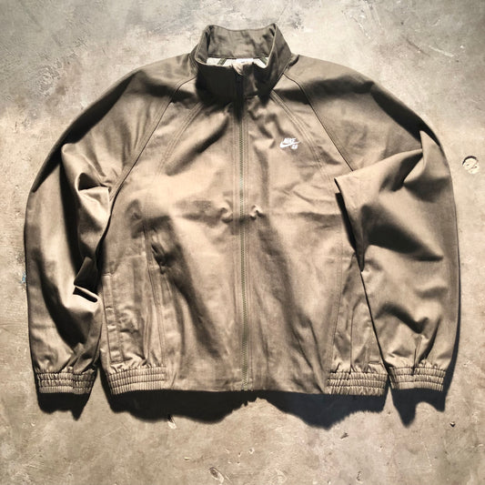 Nike SB - Full Zip Denim Track Jacket - Medium Olive / White