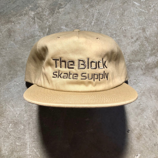 Block - Block Type Logo Snapback Hat - Khaki / Army Green