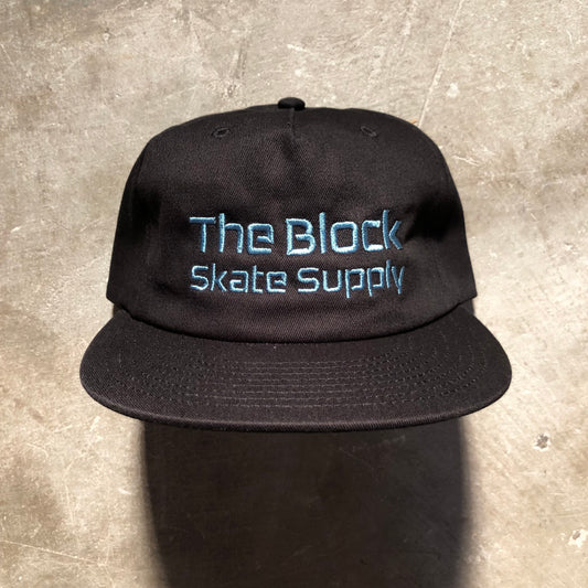 Block - Block Type Logo Snapback Hat - Black / Teal
