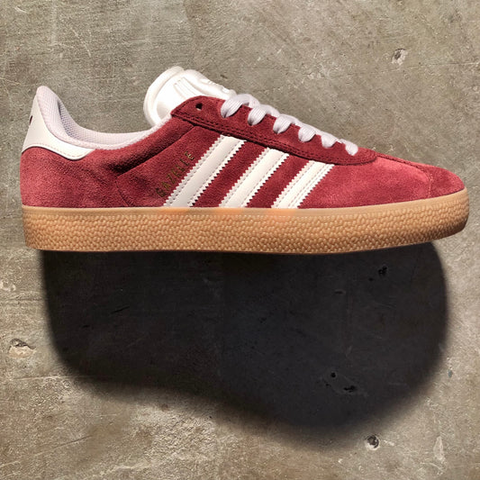 Adidas - Gazelle ADV Shoe - Shadow Red / Crystal White / Gold