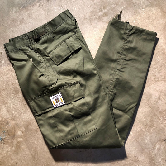 Block - Roots Logo Cargo Pants - Olive Drab