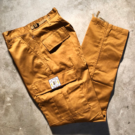 Block - Roots Logo Cargo Pants - Work Brown