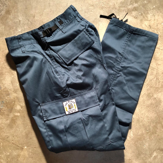 Block - Roots Logo Cargo Pants - Cadet Blue
