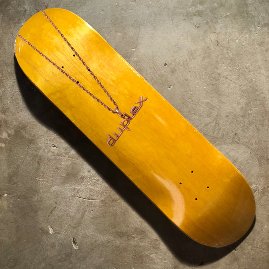 Duplex Skateboards - Chain Deck - 8.25" Yellow Veneer