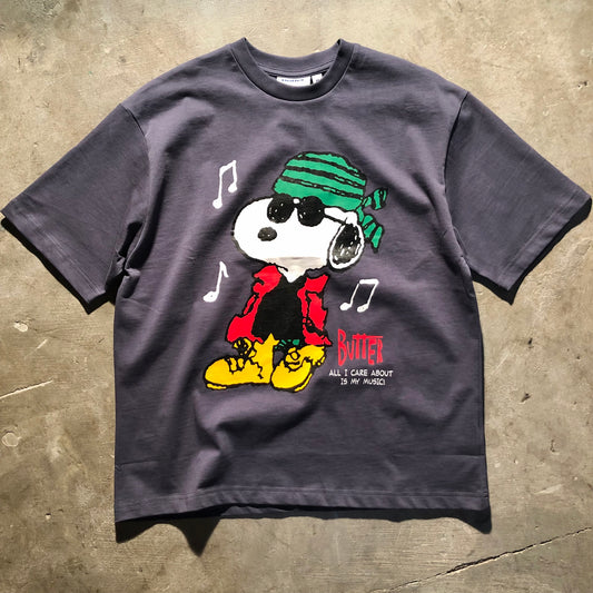 Butter Goods - Peanuts Music Tee - Slate