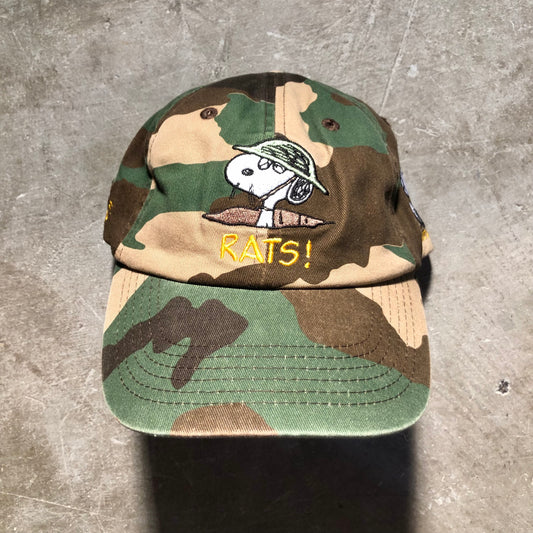 Butter Goods - Peanuts Rats 6 Panel Strapback Hat - Washed Camo