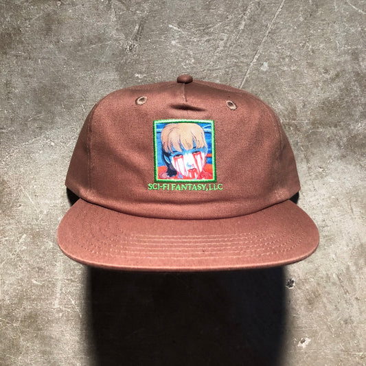 Sci-Fi Fantasy - Leaking Eyes Snapback Hat - Brown