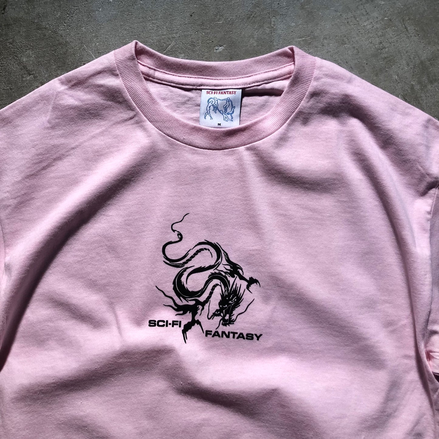 Sci-Fi Fantasy - Dragon T-Shirt - Light Pink