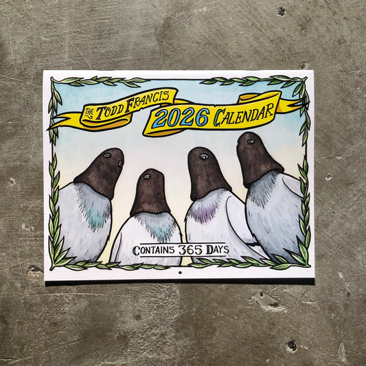 Anti-Hero Skateboards - Todd Francis 2026 Calendar