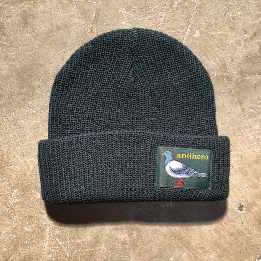 Anti-Hero Skateboards - Lil Pigeon Label Beanie - Green / Yellow