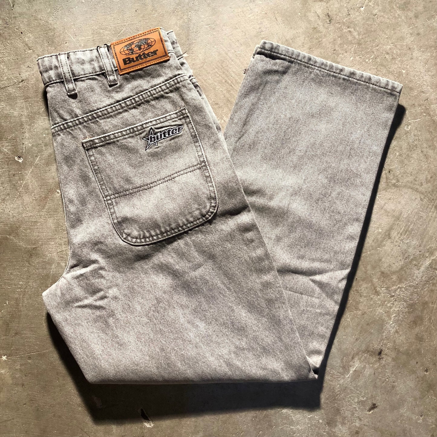 Butter Goods - Racer Denim Jeans - Grey Wash
