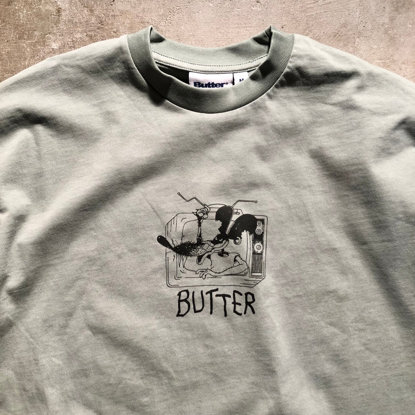 Butter Goods - Channel Tee - Dull Mint