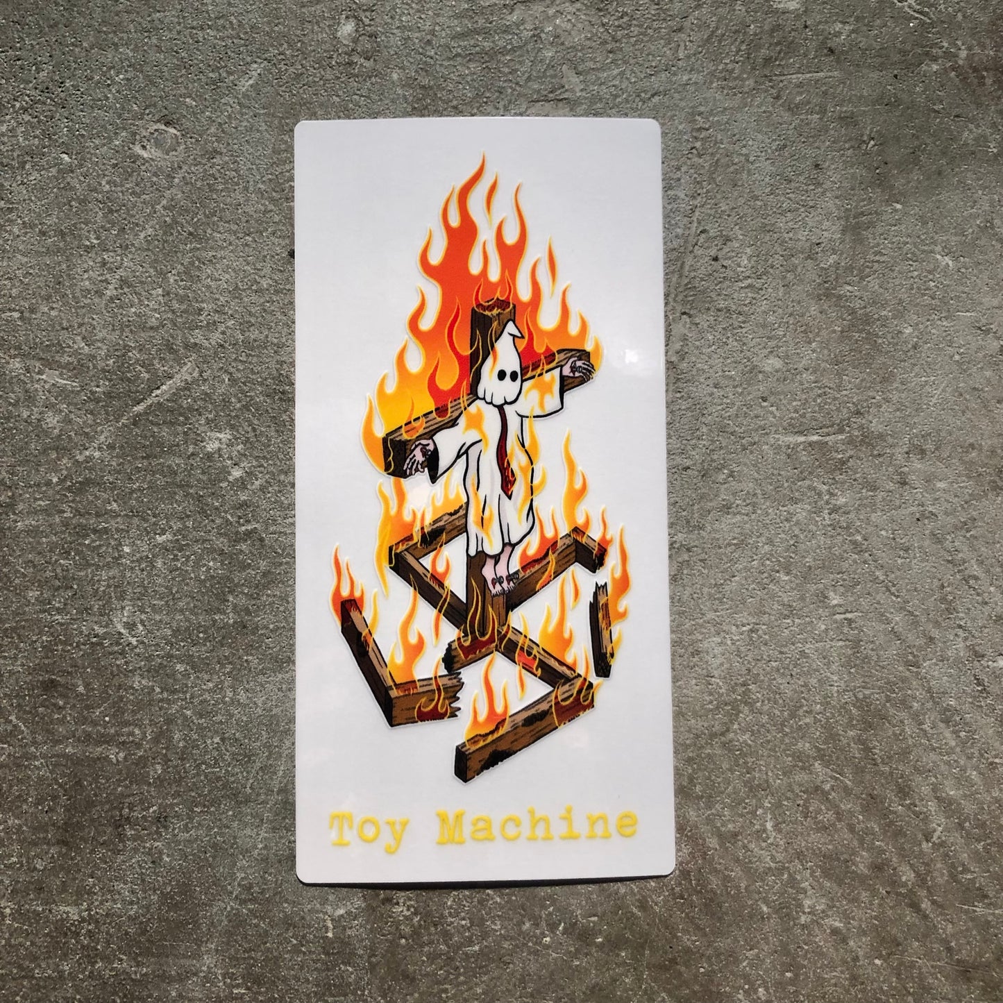 Toy Machine Skateboards - Charred Cross Sticker