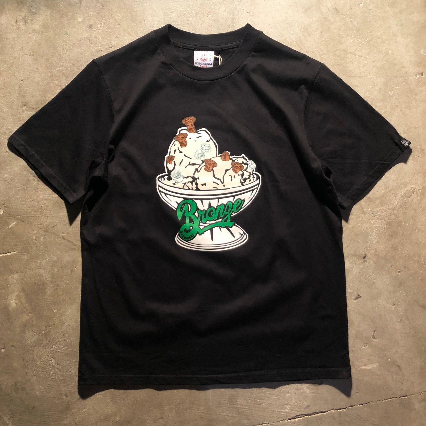 Bronze 56K - Ice Cream 56,000 Flavors Tee - Black