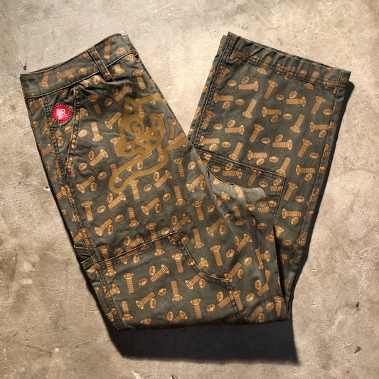 Bronze 56K - Ice Cream Hardware Carpenter Pant - Olive / Bronze