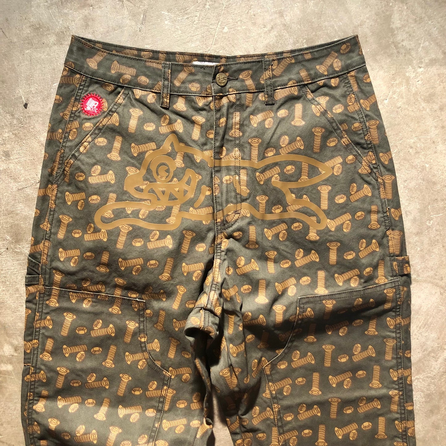 Bronze 56K - Ice Cream Hardware Carpenter Pant - Olive / Bronze