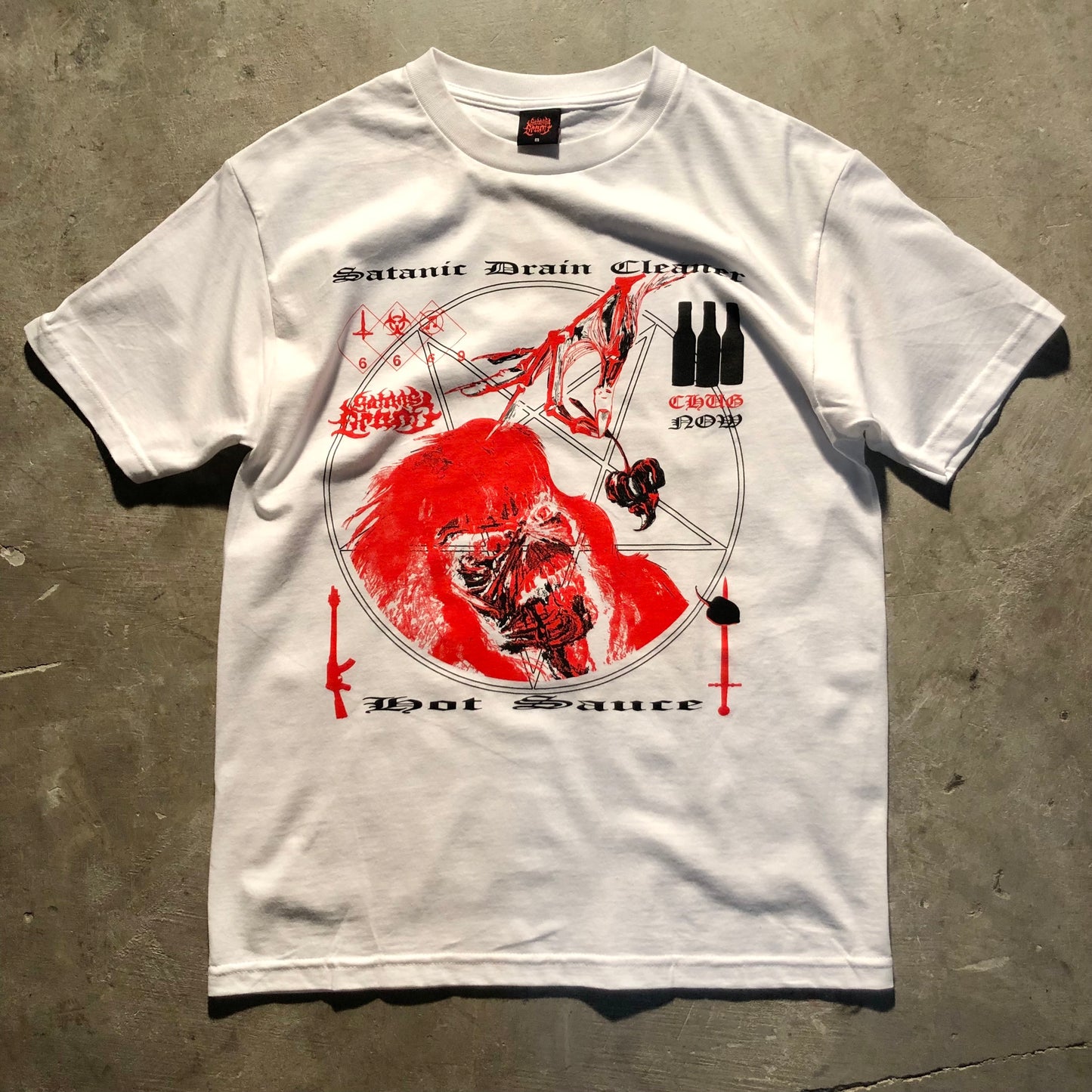 Satan's Drano - Tweaker Eddie T-Shirt - White