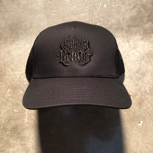 Satan's Drano - Logo Trucker Hat - Black / Black
