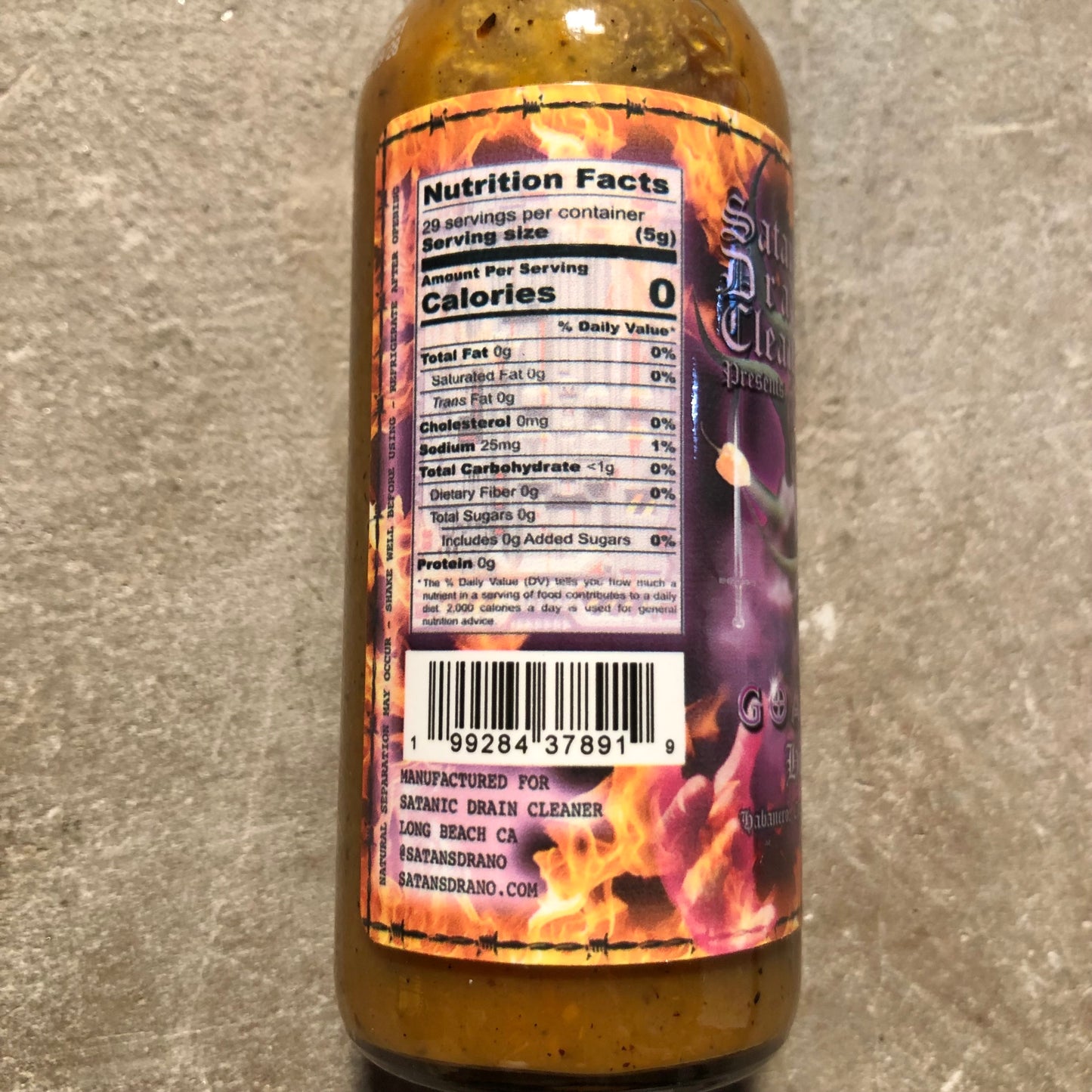 Satan's Drano - Goat Mylk Habanero Hot Sauce