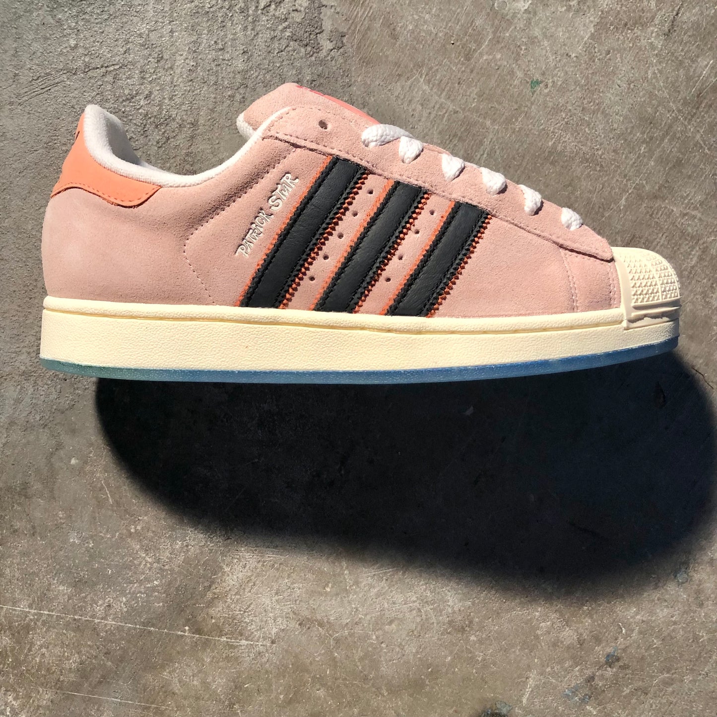 Adidas - SpongeBob SquarePants Patrick Star Superstar II Shoe - Coral / Core Black / Off White