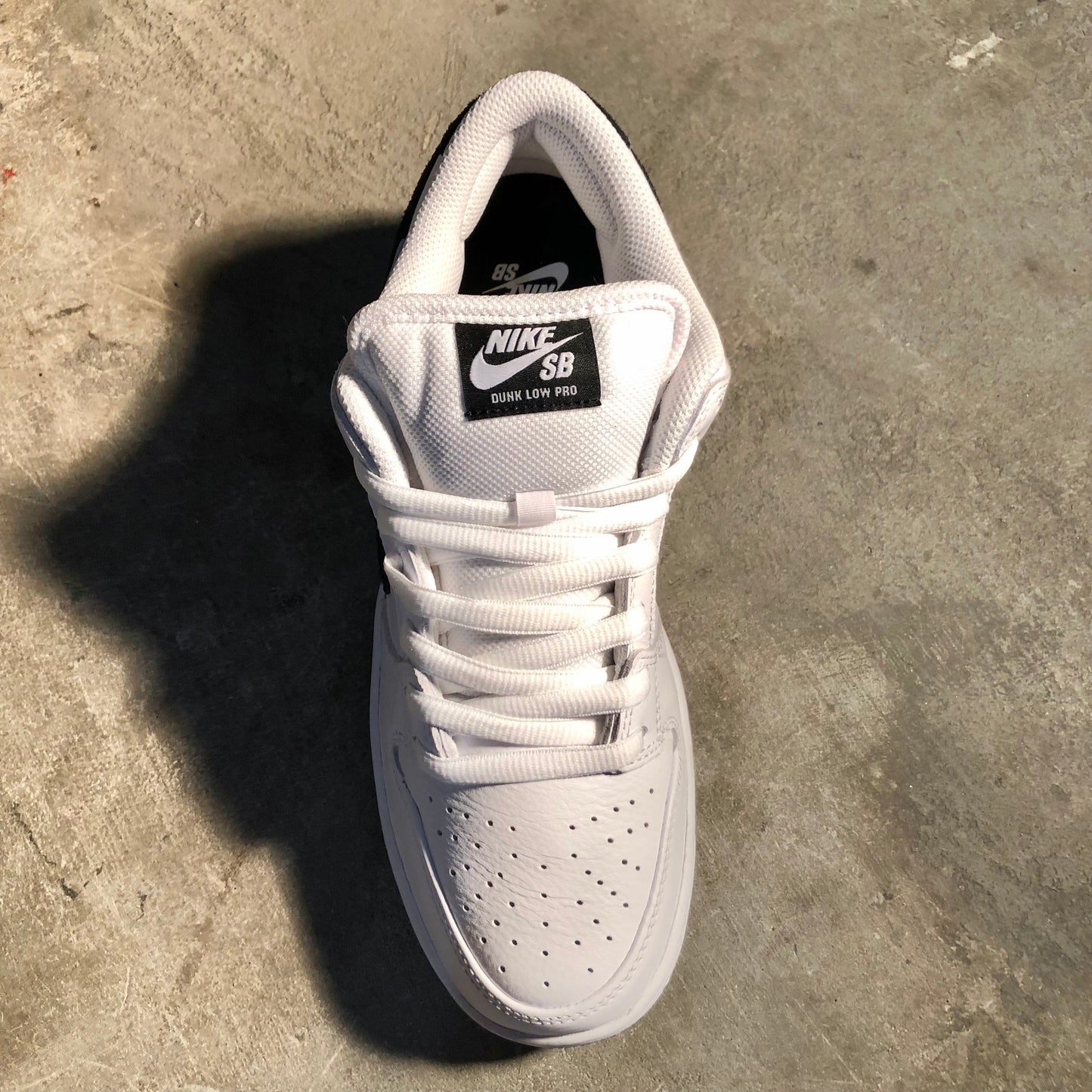 Nike SB - Dunk Low Pro - White / Black - White - Black