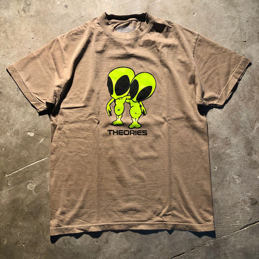Theories - Twins Garment Dyed Tee - Faded Brown