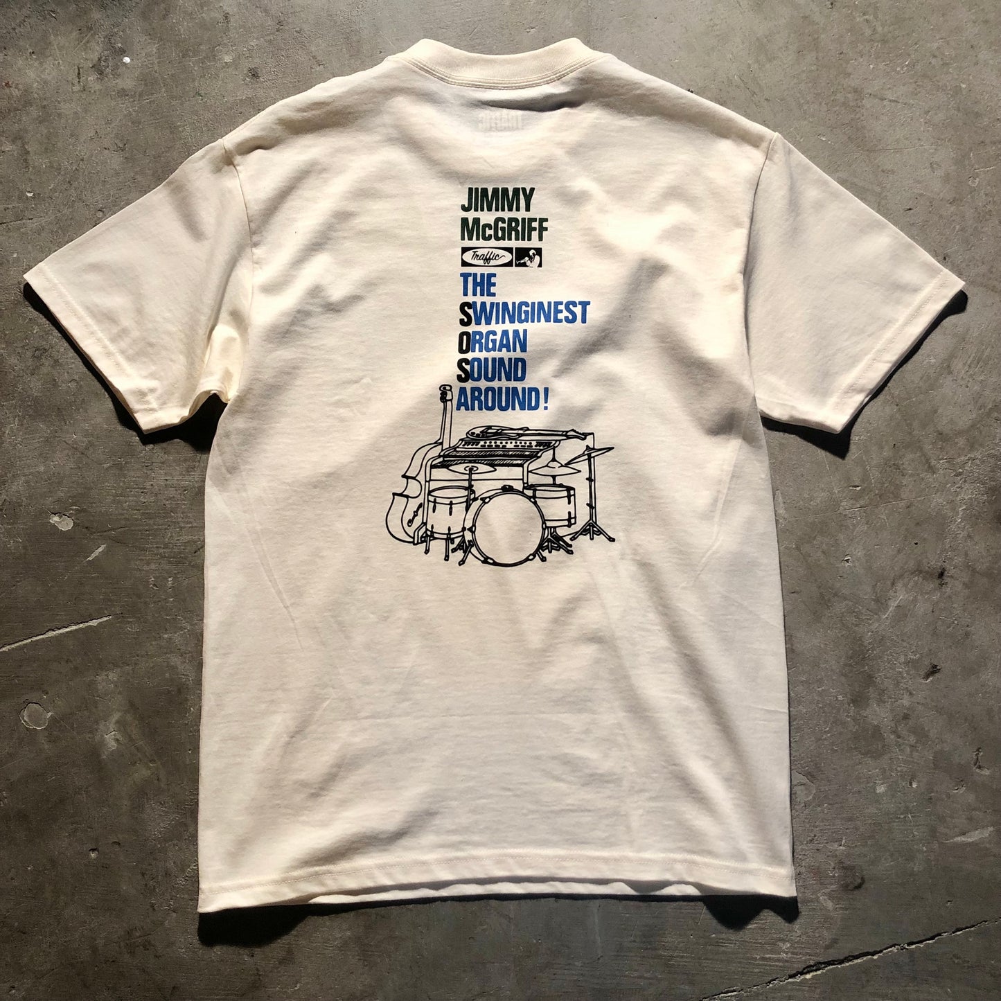 Traffic Skateboards - The Worm Jimmy Griff T-Shirt - Cream