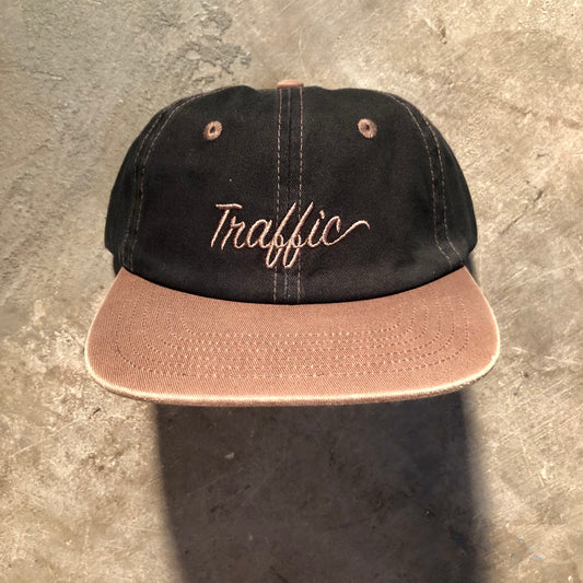 Traffic Skateboards - Script Snapback Hat - Black / Sepia