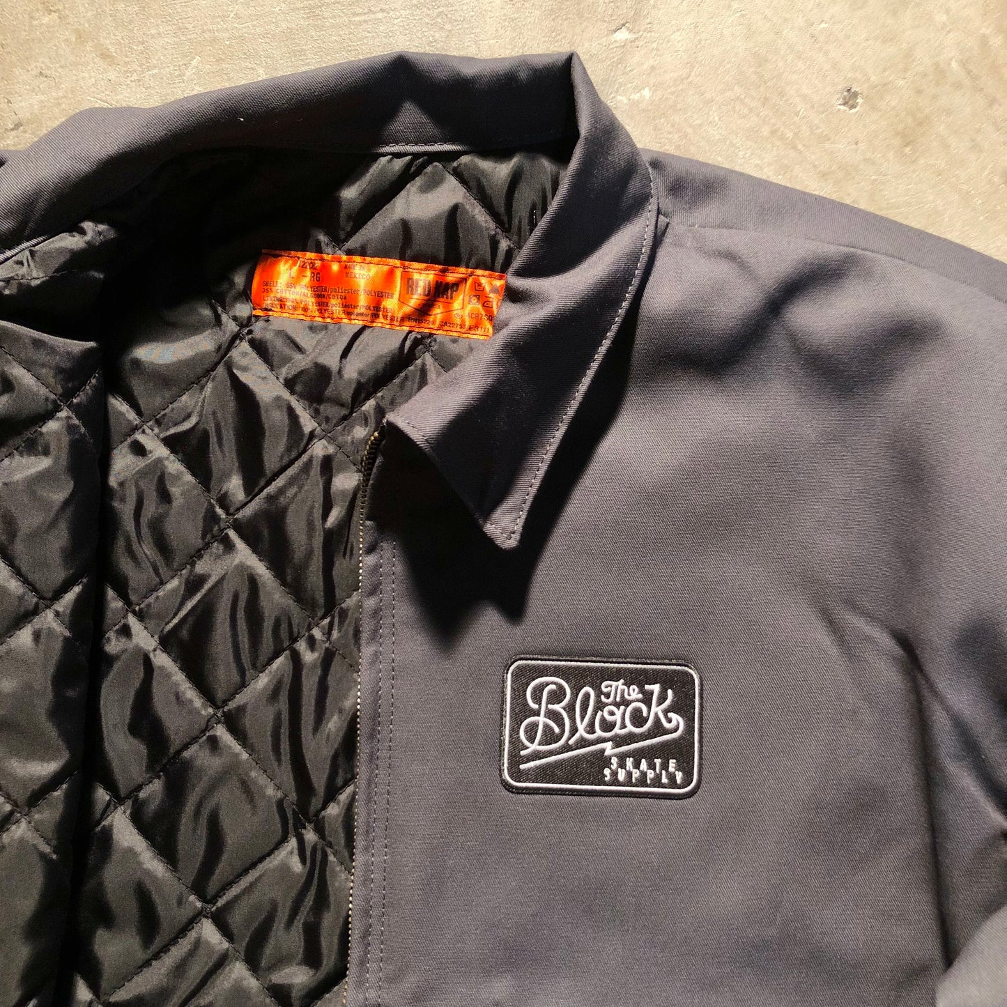 Block - Diner Patch Garage Jacket - Charcoal