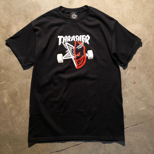 Thrasher x Spitfire - Thrash & Burn T-Shirt - Black