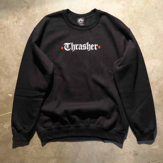 Thrasher x Spitfire - The End Oath Crewneck Sweatshirt - Black
