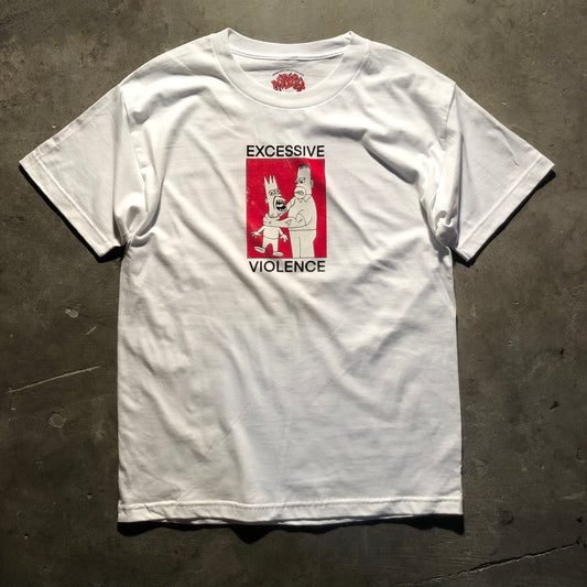 Excessive Violence - Family Man Tee - White