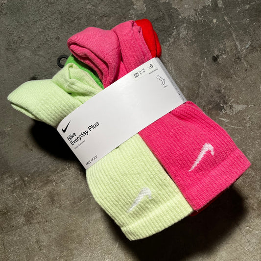 Nike SB - Everyday Plus Cushioned Sock 6 Pack - Multi Colored (Large)