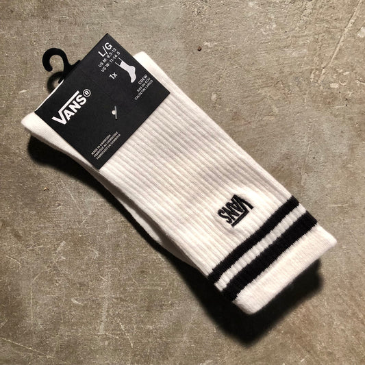 Vans - Stretch Logo Crew Sock - White (Large)