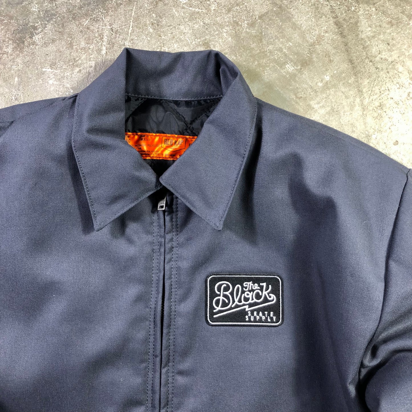 Block - Diner Patch Garage Jacket - Charcoal