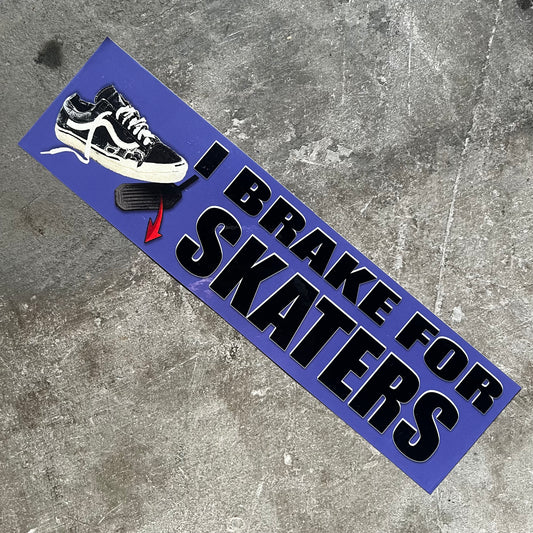 Jenkem - Brake for Skaters Bumper Sticker