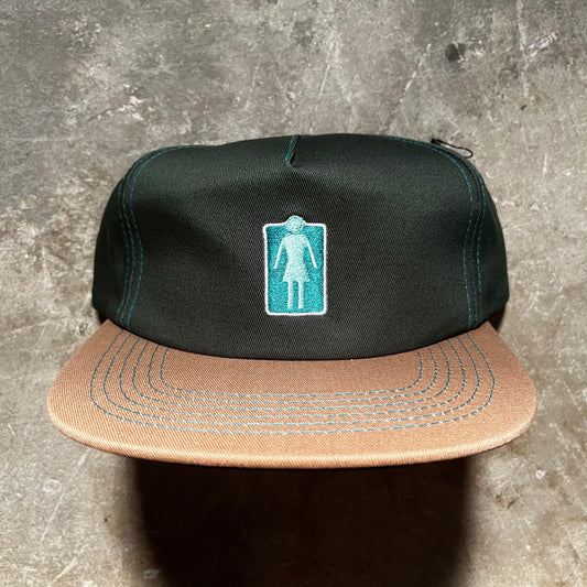 Girl Skateboards - Lovers OG 5 Panel Snapback Hat - Forest Green