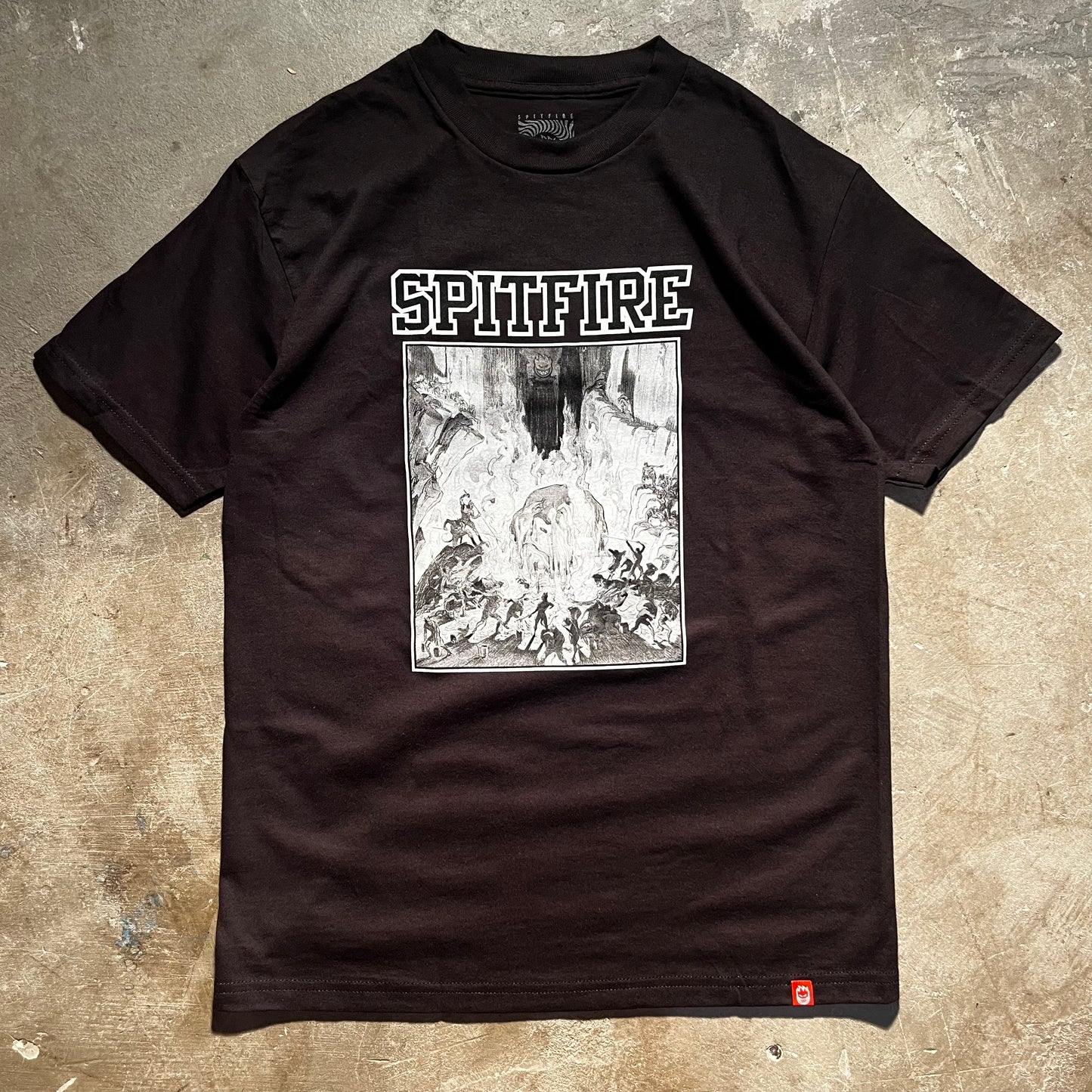 Spitfire - Inferno Premium Tee - Black / White