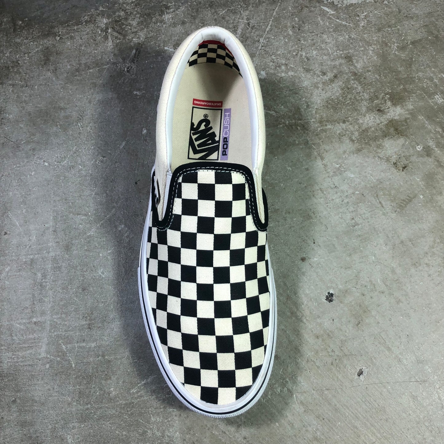 Vans - Skate Slip On - Checkerboard - Black - White