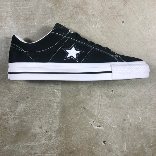 Converse CONS - One Star Pro Suede - Black / Black / White